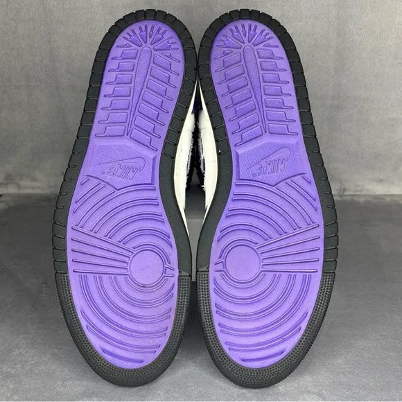 Nike Air Jordan 1 High Zoom Purple White Size 13 CT0978-501 Mens - Picture 5 of 9